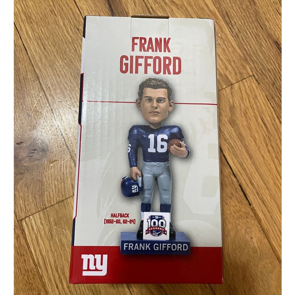 Frank Gifford New York Giants 100 Seasons Bobblehead NFL Pepsi BDA Sports NEW